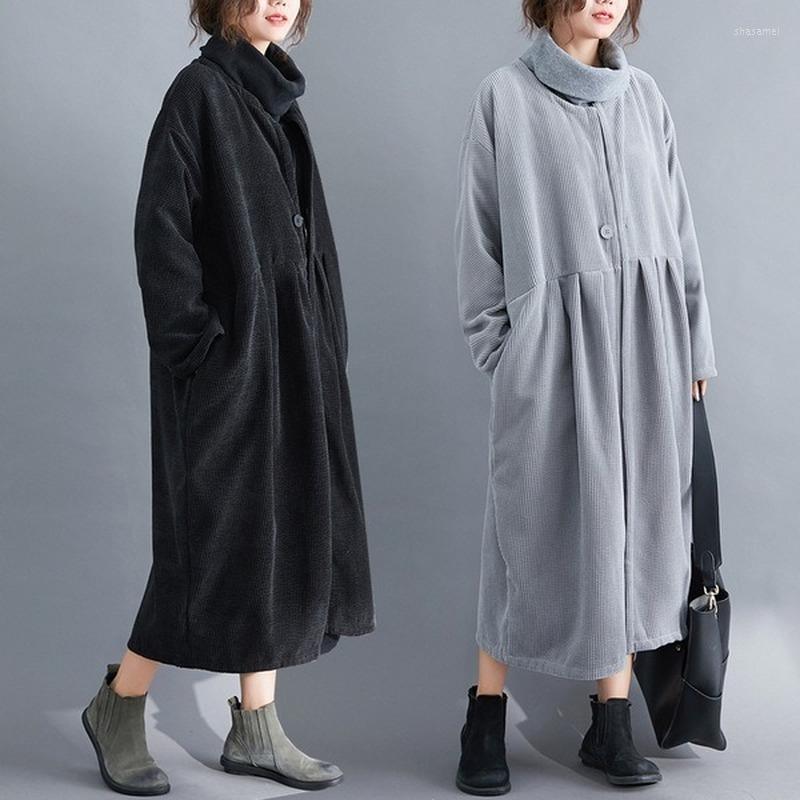 

Women's Trench Coats Women Clothes Coat For Jacket Outerwear French Style Turn Down Collar Solid Korean Version, Black