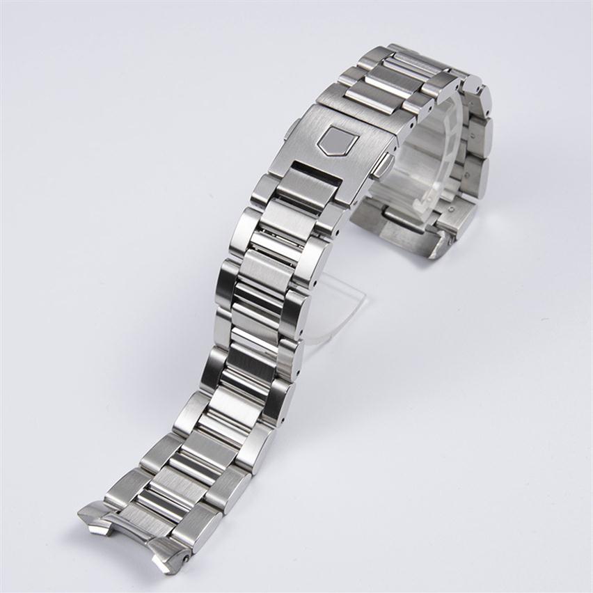 

22mm 24mm Bracelet Strap FOR TAG Heuer Calera Series Solid Stainless Watch Accessories Band Steel Silver2351