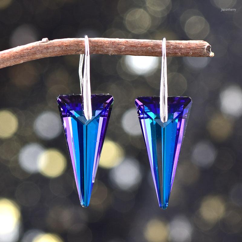 

Dangle Earrings Bold Fashion Women Jewelry Geometric Crystal Drop For Girl Elegant Multicolor Shiny Beautiful