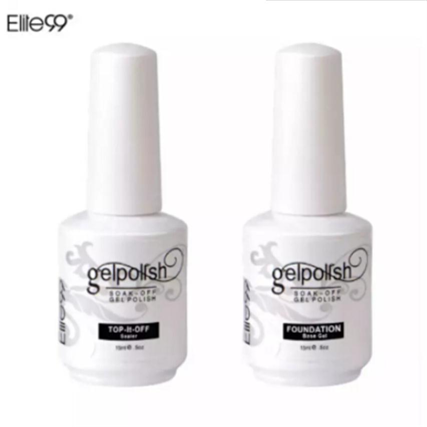 

Elite99 15ml Nail Art Decorations Gel Nail Polish Foundation for Art Beauty LED Lamp Needed Top And Base Coat UV Gel Nail349j, As pic
