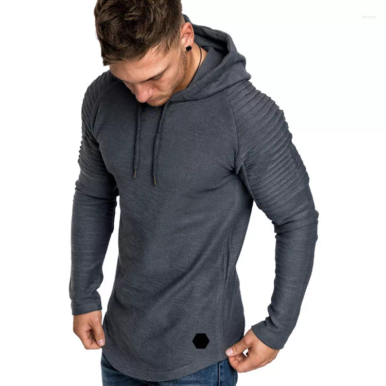 

Men's Hoodies 2022 Brand Fashion Mens Men Solid Color Hooded Slim Sweatshirt Hoodie Hip Hop Sportswear Tracksuit, Red
