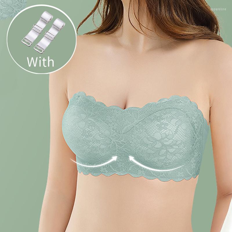 

Bustiers & Corsets Strapless Seamless Bra Sexy Lace Bralette Push Up Invisible Bras Women Crop Tube Top Brassiere Underwear Tank, Picture shown