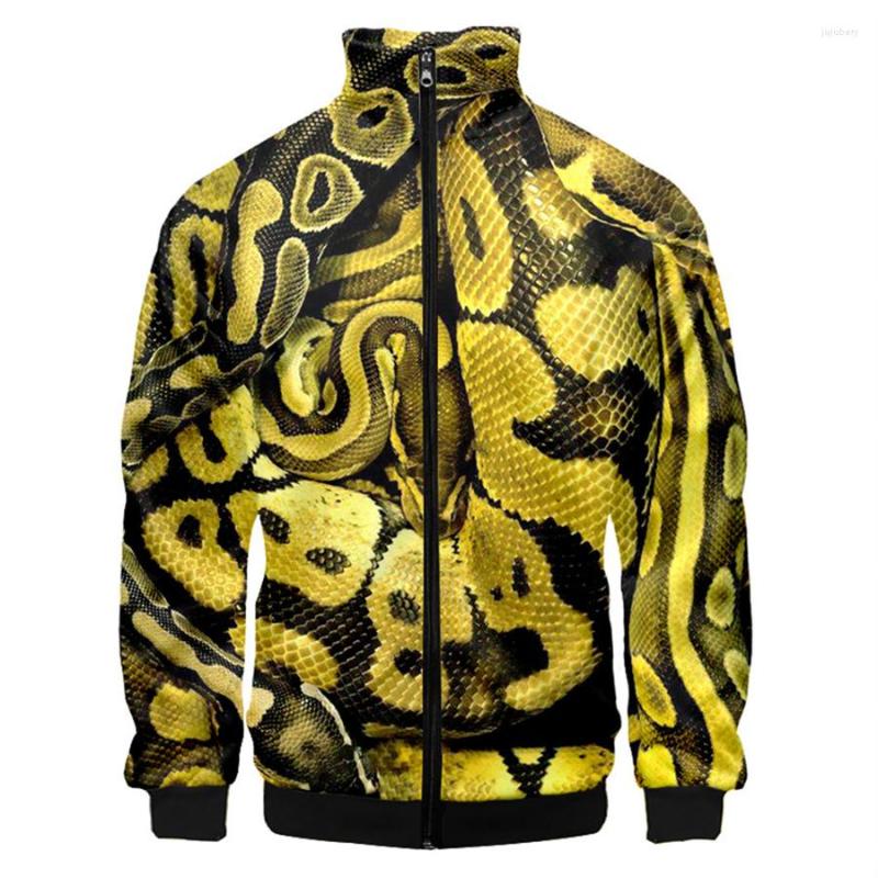 

Men's Hoodies Coats Snake Skin Hoodie Long Sleeve Men Jacket Sweatshirts, 3dll-108