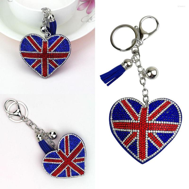 

Keychains Decoration Gift Heart Shape UK Platinum Jubilee Union Jack Keyring Queen Elizabeth
