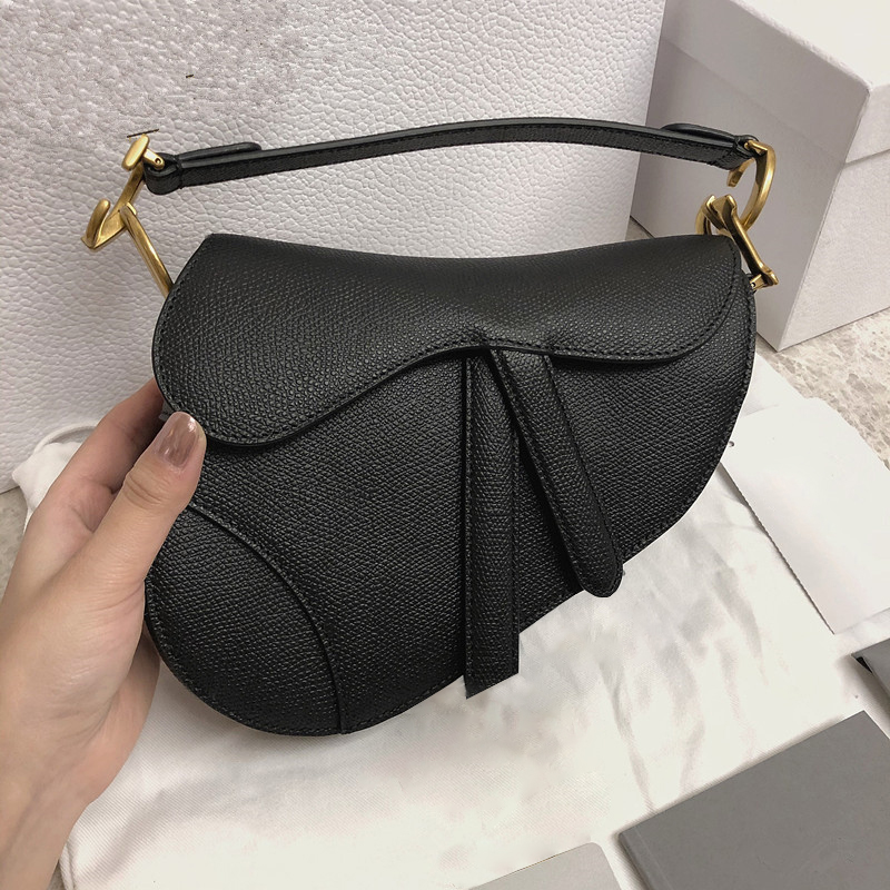 

Classic saddles bags embroidery men 7A quality Luxury Designer tote women's bag brand crossBody real Leather Handbag clutch Shoulder Bag wallet Metal logo palm print, Light pink gold chain