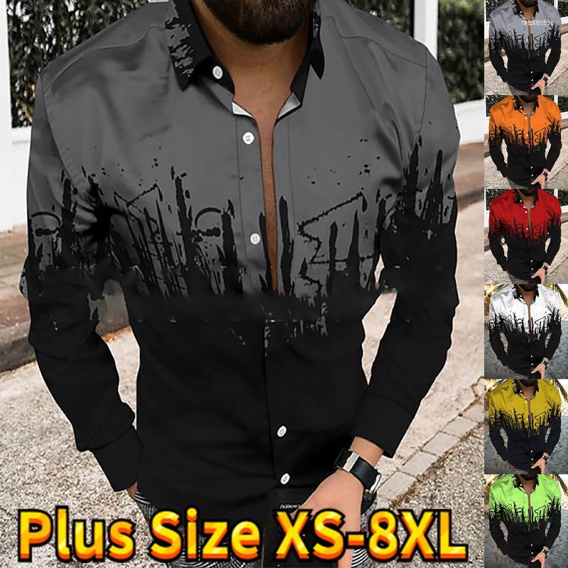 

Men's Casual Shirts Men's Autumn Fashion For Men Shirt Constellation Print Long Sleeve Tops Men's Clothing Party Cardigan Blouses, Black