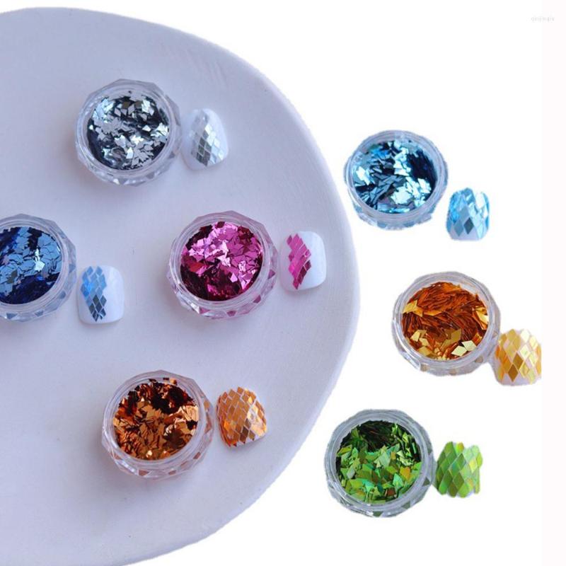 

Nail Glitter 1 Bag Holographic Rhombus For DIY Nails Charms Glossy Chunky Craft Manicure Flake Wholesale Sequins Supplies 50G KL