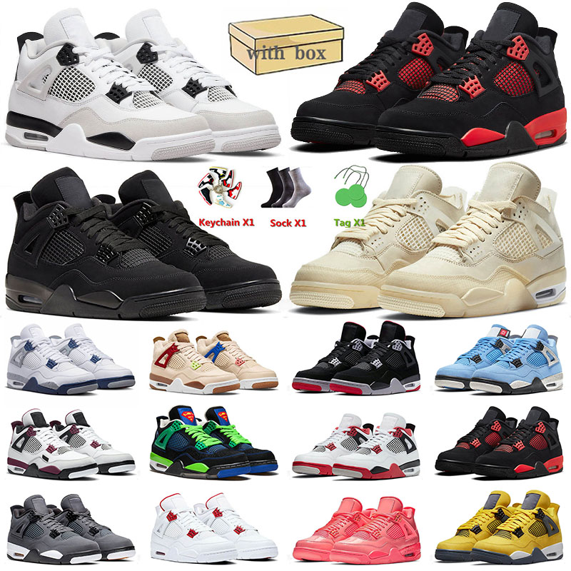 

Shoes Outdoor Shoes&Sandals Jumpman 4s 4 Military Black Cat Red Thunder White J4 Ts x Travis Scotts Off Men Women Trainers Outdoor Sports Sneakers Eur 36-47, C42 white oreo 36-47