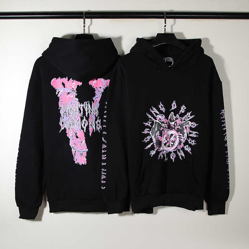 

Men's Hoody Vlo One Fashion Designer Hooded Plush Sweater Men Print Hip Hop Couple Casual Hoodie Coat Women Hoodies Cotton Terry Pullover