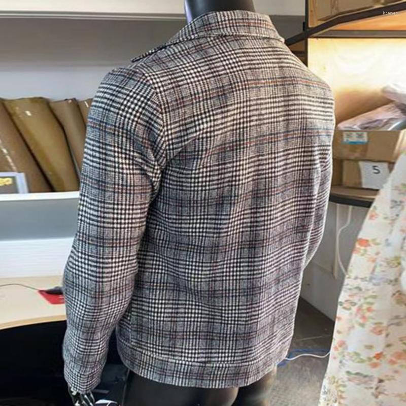 

Men' Jackets Men Spring Coat Lapel Mid Length Autumn, Grey