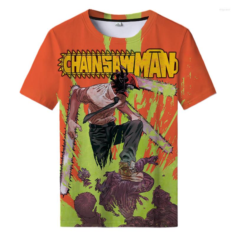 

Men's T Shirts 2022 Anime Chainsaw Man 3d Print T-Shirt Poster Shirt Men Women Teen Printing Top