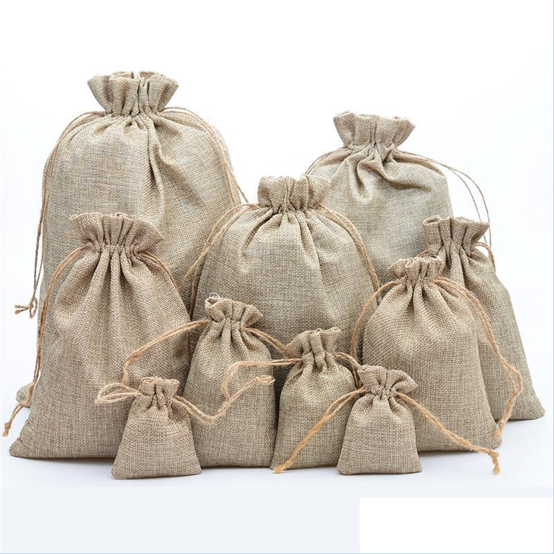 

Favor Holders Natural Jute Dstring Bags Stylish Hessian Burlap Wedding Favor Holders For Coffee Bean Candy Gift Bag Pouch Drop Deliv Dh3Ka, See picture show