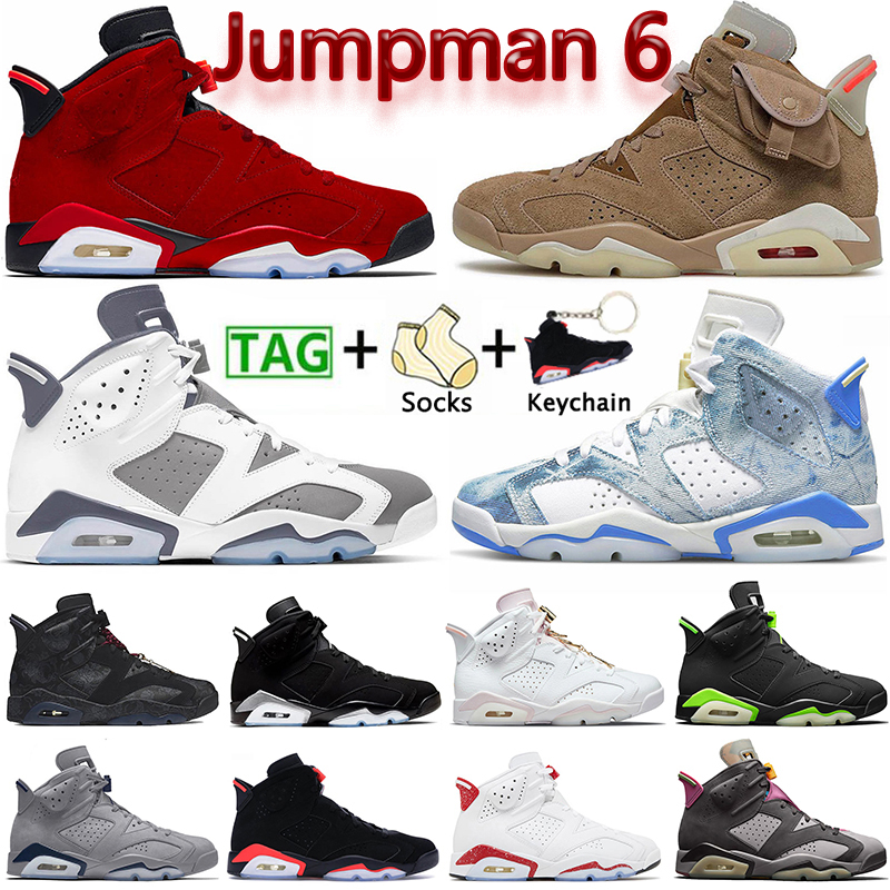 

Jumpman 6 Basketball Shoes Toro Jorden 6s Cool Grey Denim Black Infrared Georgetown UNC Mint Foam Bordeaux Red Oreo Metallic Silver Jorden6s Sports Sneakers Size 47, A#24 40-47 quai 54