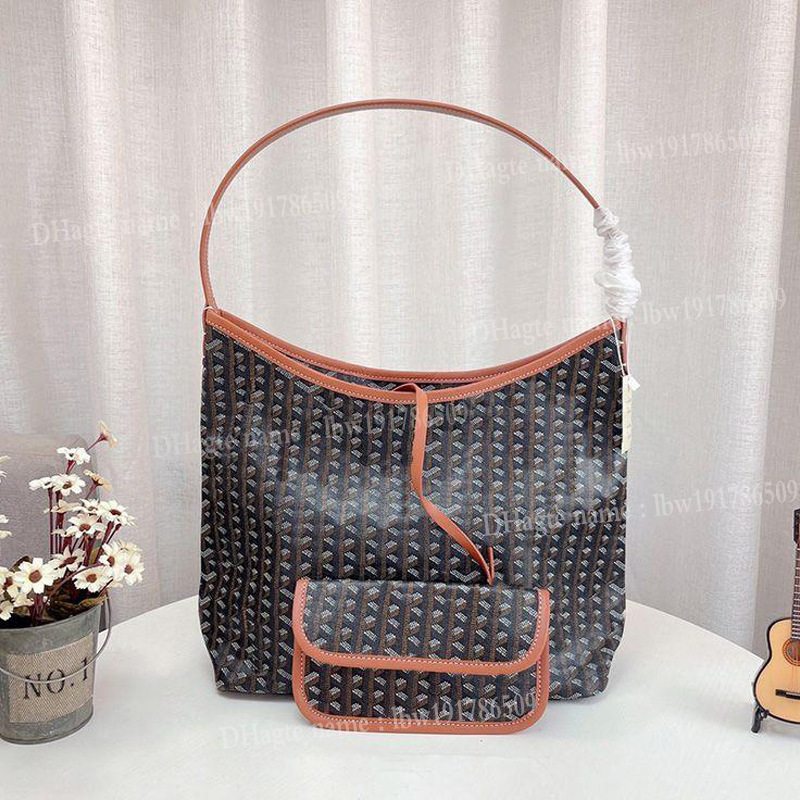 

2022 Ladies Large Shopping Bags 5AFashion Inner and outer genuine leather tote bag women shoulder bag luxury designer handbags high capacity With change purse