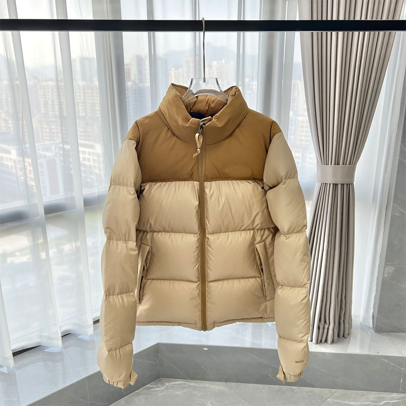 

Women' down jacket Fashion stand collar Casual outdoor cold proof warm keeping badge decoration for men and women, Khaki