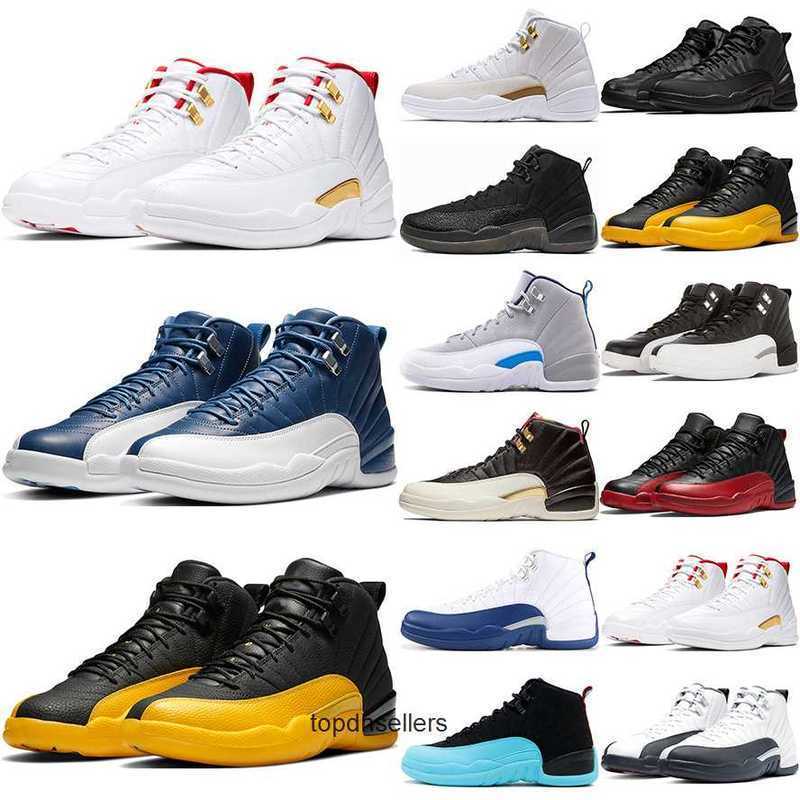 

2022 Indigo university gold basketball shoes Jumpman 12 12s Bordeaux CNY cherry utility twist Gamma Blue Taxi Fiba playoffs low easter men, # 9