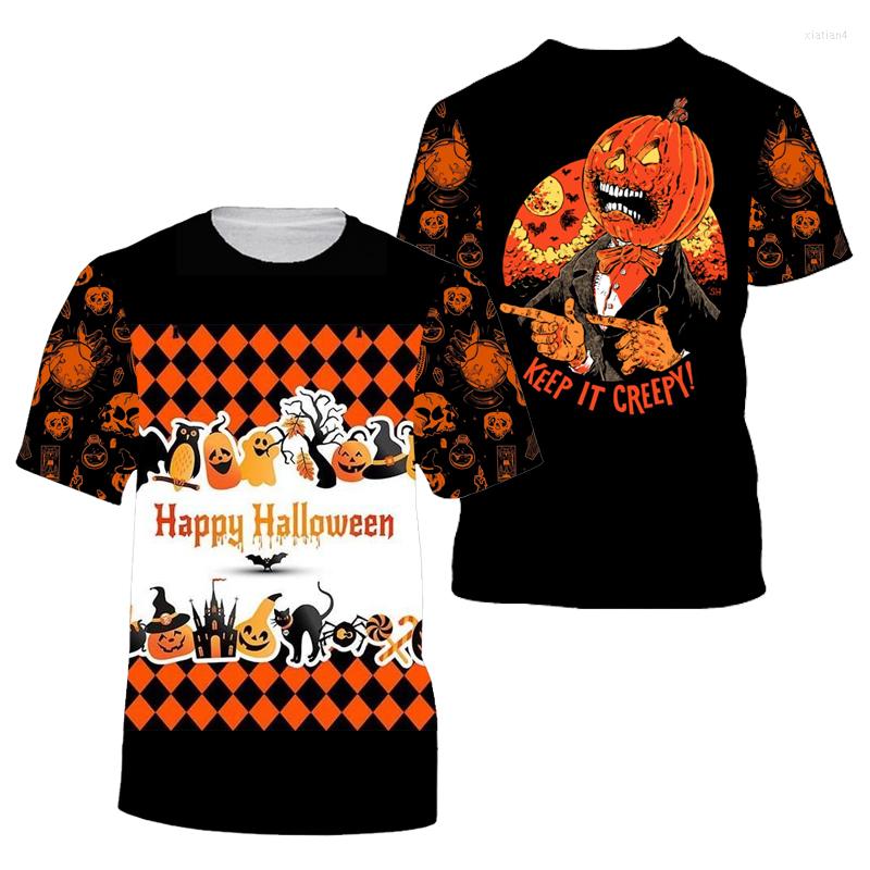 

Men's T Shirts Halloween 3D Patten Tshirt Men Clothes Women Grimace Pumpkin Holiday Fashion Shirt Street Top, Style 2