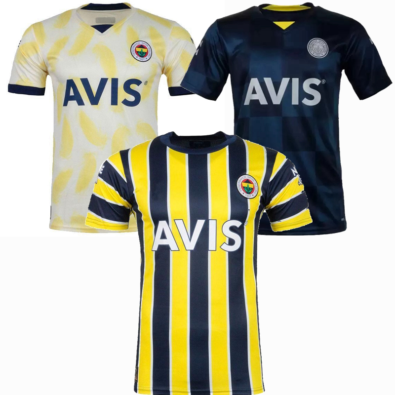 

2022 2023 Fenerbahce SK soccer jerseys BATSHUAYI JOSHUA KING GERALDINO MOR LINCOLN VALENCIA ROSSI KADIOGLU DURSUN Camiseta football shirts uniform, Home