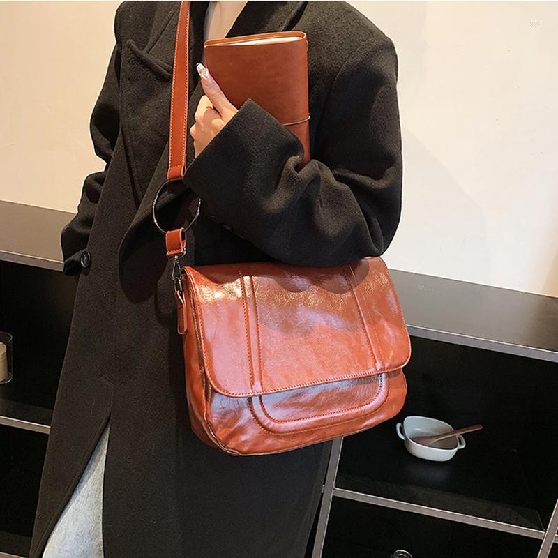 

Shoulder Bags Women Crossbody Fashion Single Handbags Female With Large Capacity Brand Middle 2022 Travel, Black