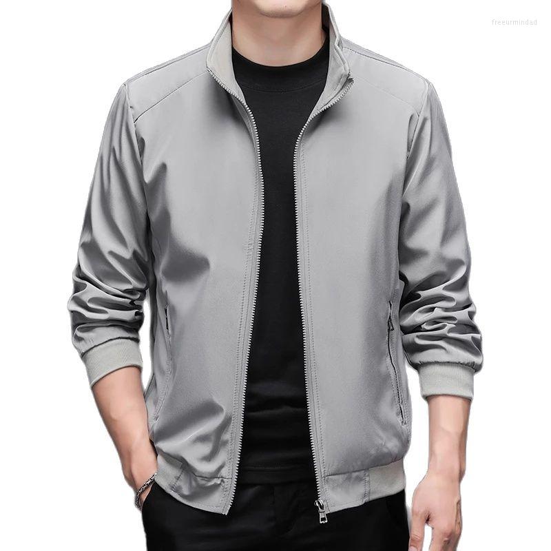 

Men' Jackets 2022 Men' Windproof Stand Collar Casual Jacket Autumn Winter Zip Windbreaker, 01
