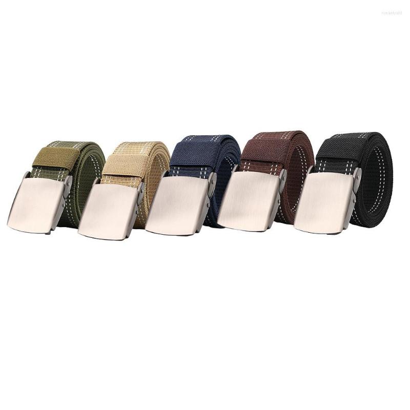 

Belts Fashion Nylon Canvas Waist Belt Sports Dress Web 120cm Adjustable, Green