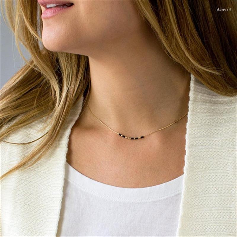 

Choker Morse Code Necklace Custom 18K Gold Layering Necklaces Jewelry Mom SISTER GIFT Secret Hidden Message