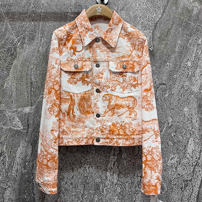

Women' Jackets Korean Autumn Jean Jacket Women Fashion Brand O-Neck Cotton Coats Outwear Vintage Short, Picture shown