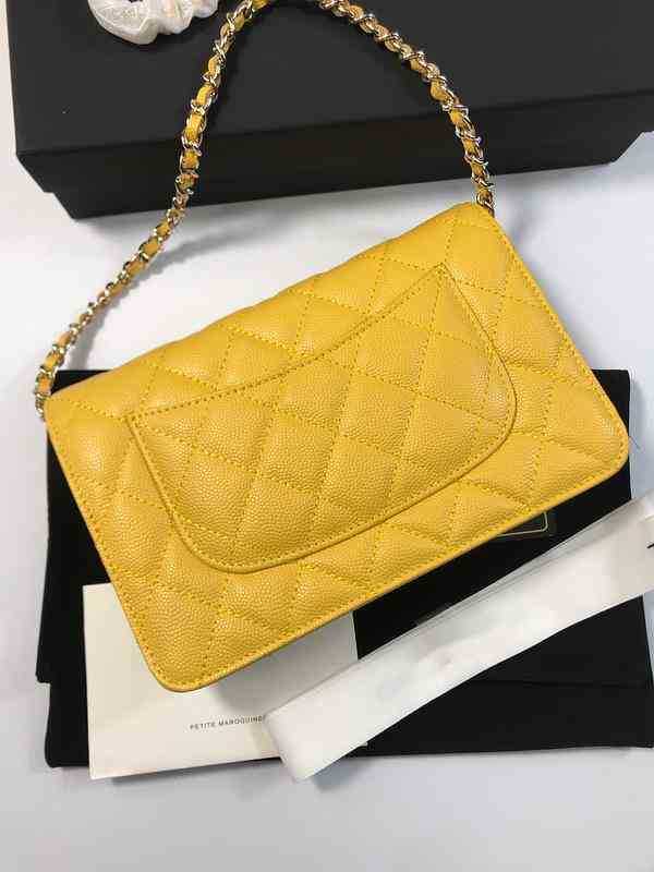 

Luxury Brand design 4808 Letter plaid woman's shoulder Chain CC bag caviar leather vintage messenger bags real Leather mini evening bag 2.55, Picture show