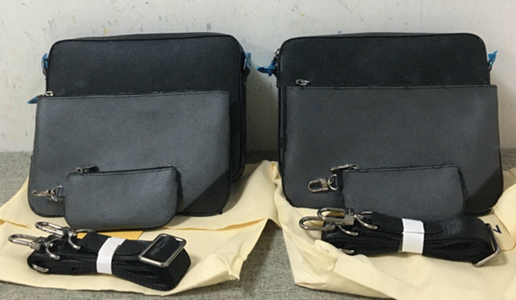 

Men Cross Body Bag 3 Piece Set Luxury Designer Bags Fashion Embossing Logo Mens Messenger Bags