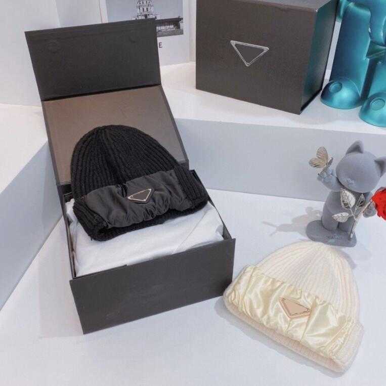 

Fashion Knitted Hat Autumn Winter Designers Solid Color inverted triangle oft Warm Cuffed Ski Hat Beanie Cap Wool Unisex Outdoor Windproof 2023, 01