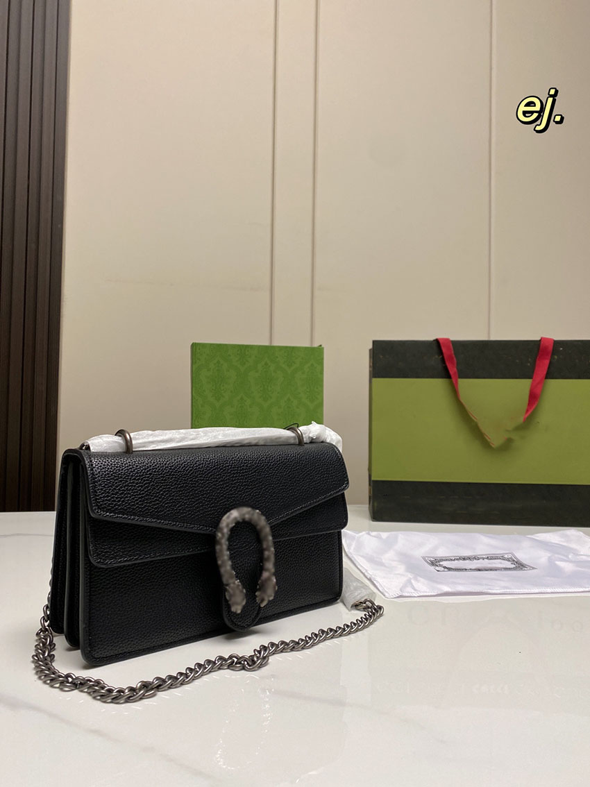 

Designer shoulder bag Classic Luxury Chain Fashion Plaid Flower Brand Wallet Vintage Ladies Brown Leather Handbag with box