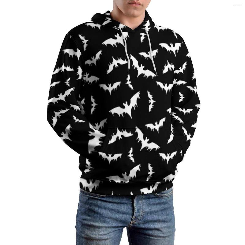

Men' Hoodies White Bats Print Casual Long Sleeve Funny Animal Y2k Hoodie Spring Male Streetwear Oversize Design Hooded Sweatshirts, Style-16