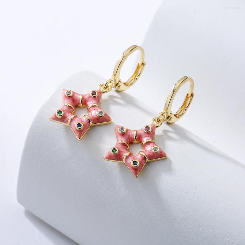 

Hoop Earrings INS Boho Hollow Star Earring For Women Small Cute Bohemian Jewelry Trend Wholesale Pendientes Accesorios Mujer 2022