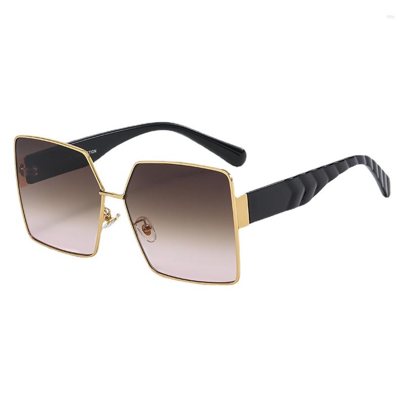 

Sunglasses 2022 Trendy Polygon Large Rim Fashion Women's Outdoor Men's Metal