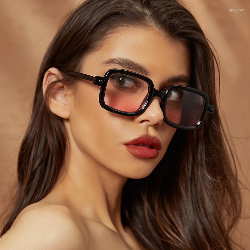 

Sunglasses Women Fashion Tiny Square Frame Ladies Glasses Gradient Ins OOTD Shades