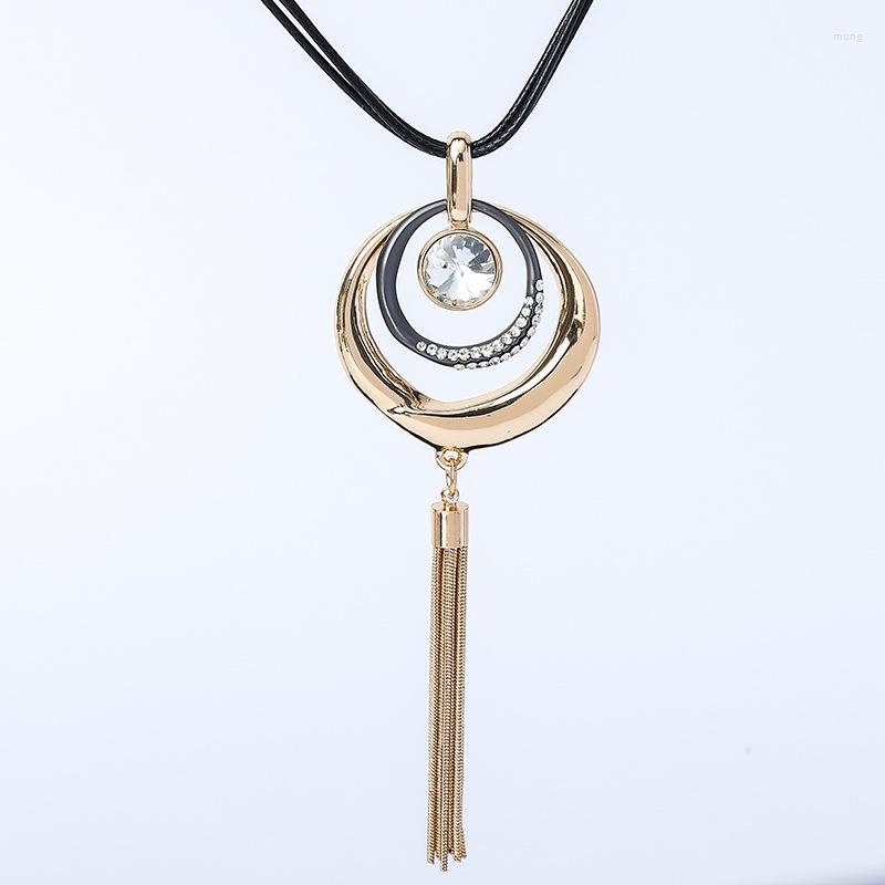 

Pendant Necklaces Fashion Style Tassel Sweater Chain Necklace For Women Vintage Classical Jewelry Accessories