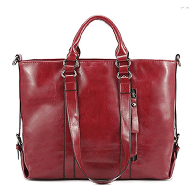 

Evening Bags 2022 Designer Women Fashion Handbags Oil Wax PU Leather Ladies Purse Commuter Crossbody Bag Shoulder Messenger, Black