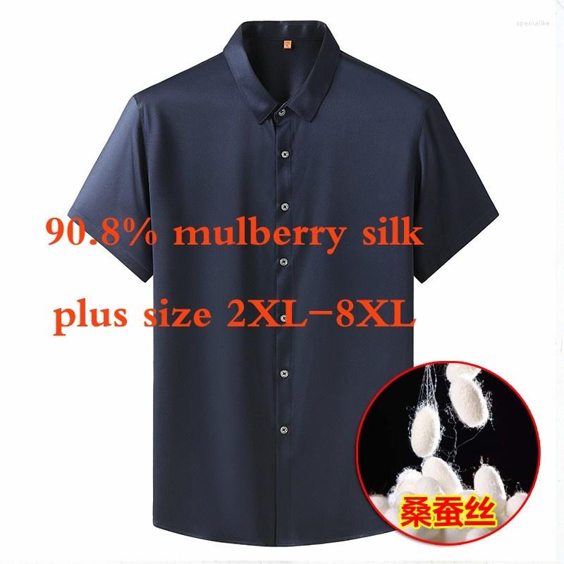 

Men's Casual Shirts Large Summer Arrival Fashion Suepr Men Short Sleeved Square Collar Plus Size 2XL3XL4XL 5XL 6XL 7XL 8XL, Black