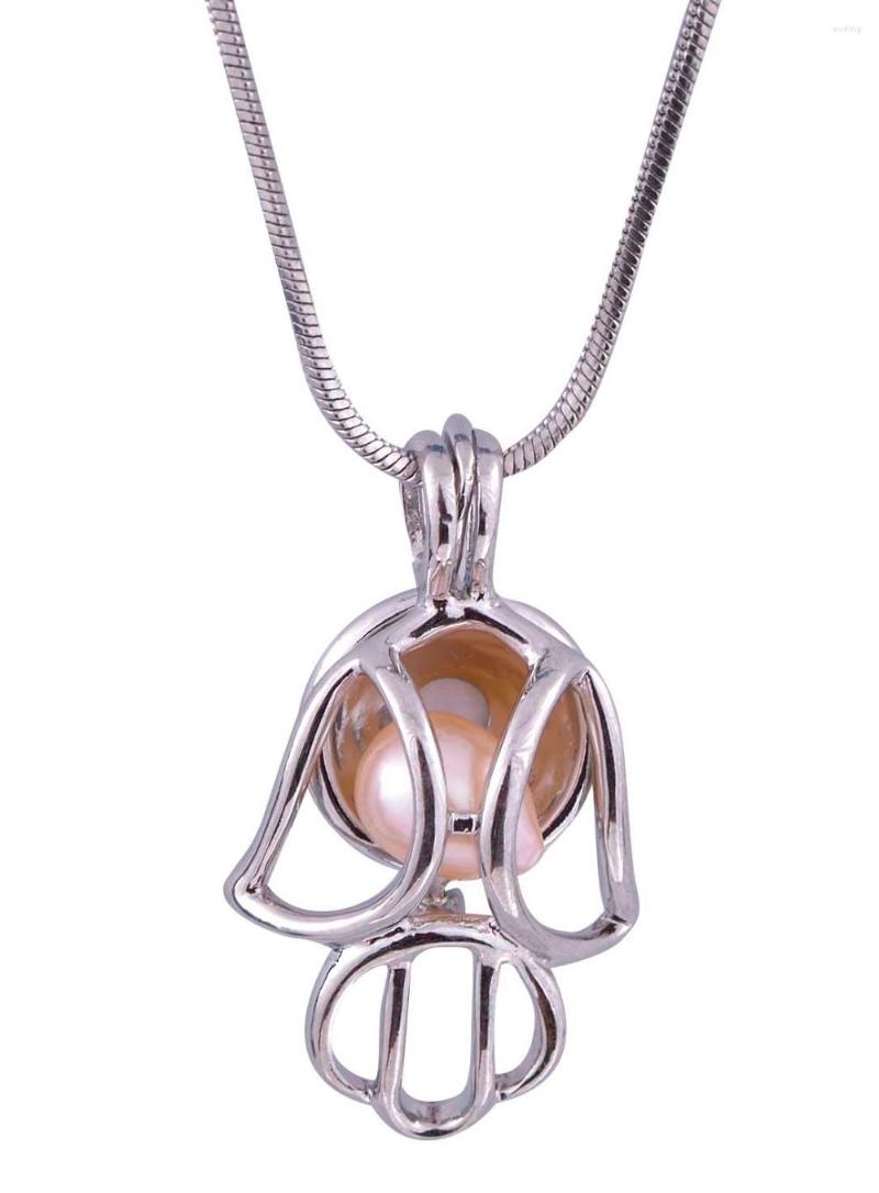 

Chains 2022 Pearls Cages Pendants Fit Necklaces Hollow Opening Lockets Insects Charms For Fashion Jewelry P41