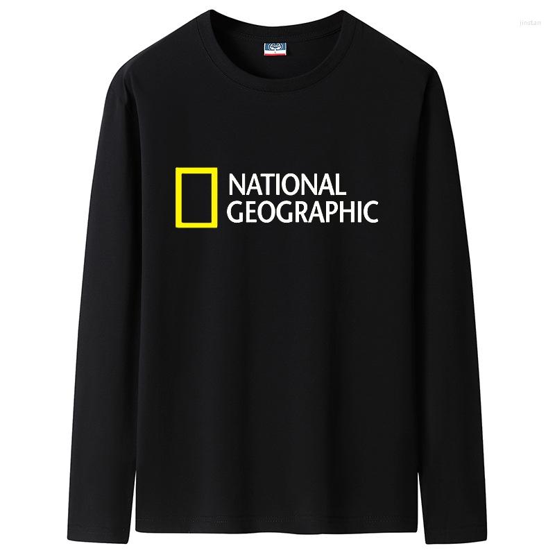 

Men's T Shirts Autumn T-Shirts Men Cotton Tees Long Sleeve Discovery Channel Basic Tshirts Male Female Slim Fit Tee Shirt Boy Plus Size