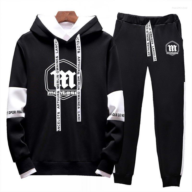 

Men' Tracksuits Montesa Motorcycle 2022 Men' Tracksuit Hooded Sweatshirt Tops Pant Pullover Sportwear Two Piece Suit Classic Casual
