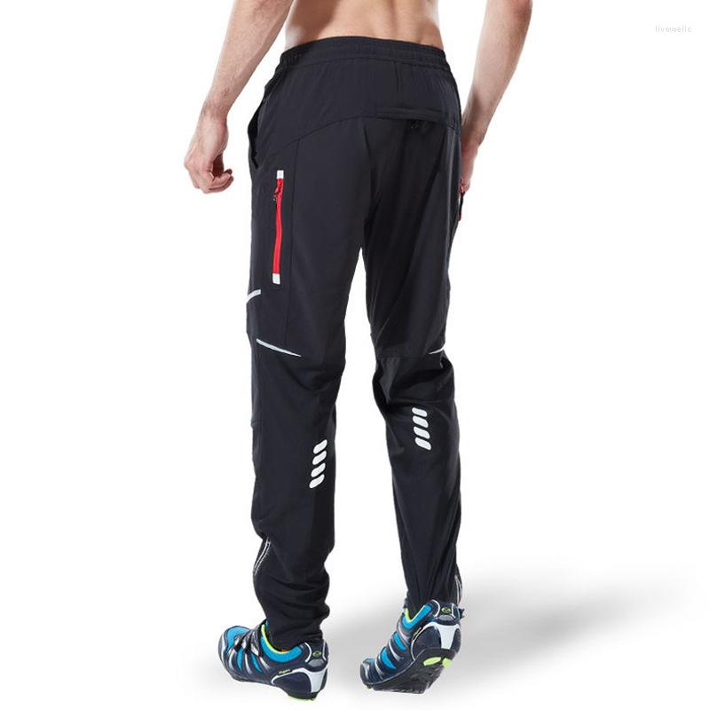 

Racing Pants Men' Cycling Bike Reflective Riding Summer Mountain Hiking Long Trousers Outdoor Quick Drying Elastic Bicycle 4XL, Black