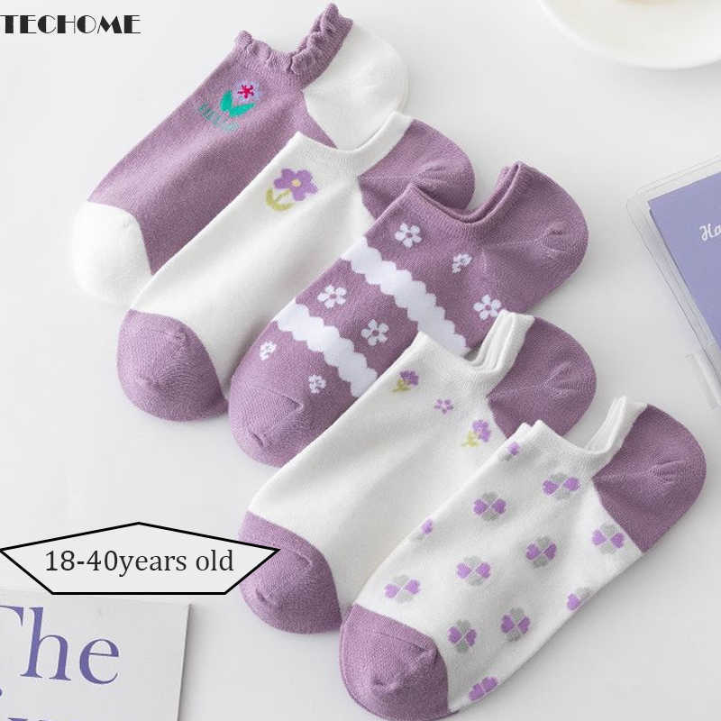 

Socks Hosiery 5Pairs/set Cartoon Women Socks Casual Boat Socks 3D Pack Harajuku Animal Cute Invisible Funny Girl Ankle Sock Low Cut Hosiery T221102, Yellow