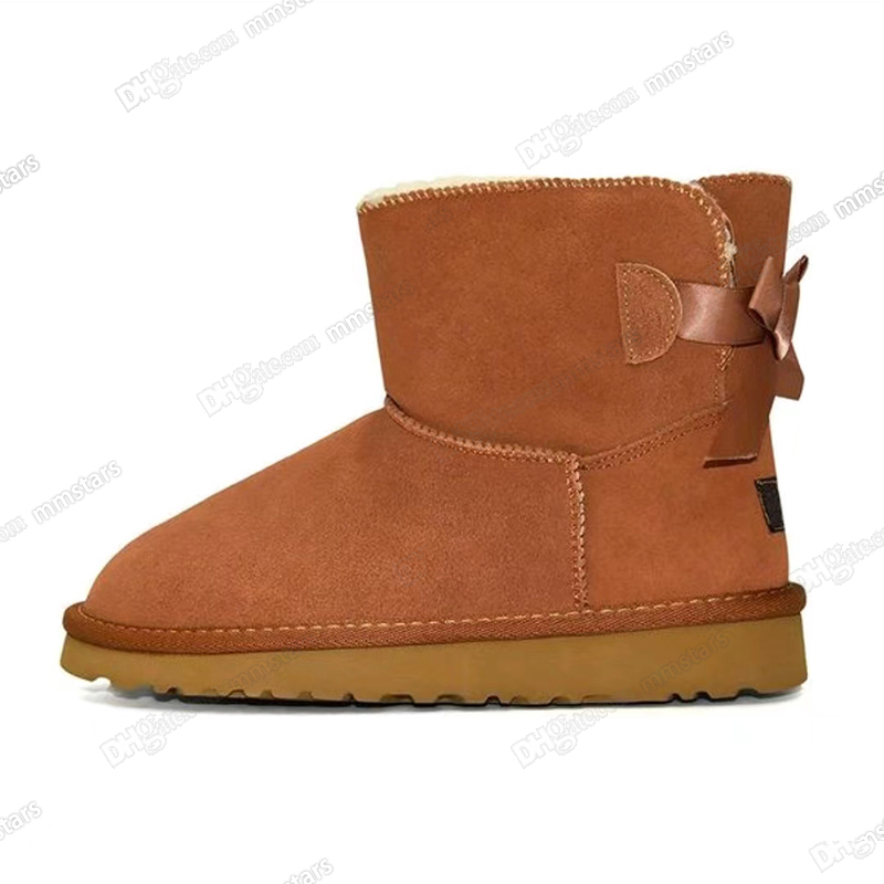 

Australia Classic Warm Boots Womens Mini Half Snow Boot USA GS 585401 Winter Full fur Fluffy furry Satin Ankle Boots Luxurys wggs Booties