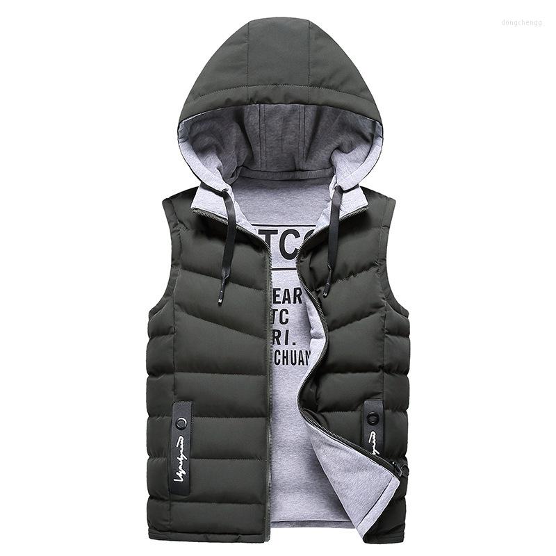 

Men's Vests Winter Men's Vest Sleeveless Down Jackets Warm Coat Men Casual Outwear Autumn Jacket Fashion Male Coats Streetwear Tops, Red