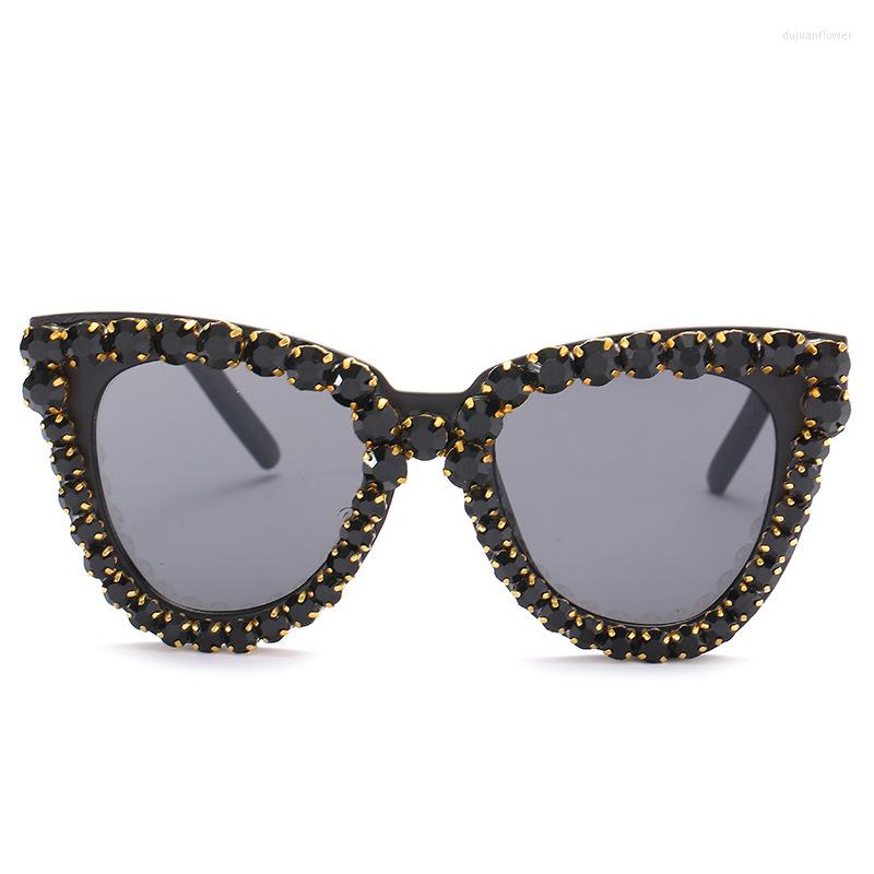 

Sunglasses Boyarn 2022 Diamond Women Polygon Rhinestone For Woman Luxury Fashion Shade UV400 Eyewear Sun Glasses