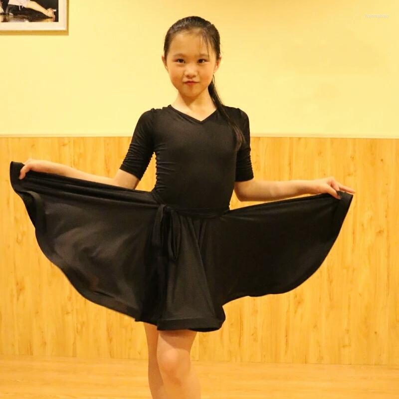 

Stage Wear Black Latin Dance Dresses For Girls Samba Dress Ballroom Kids Dancing Girl Dancewear Ballet Vestido Baile Latino