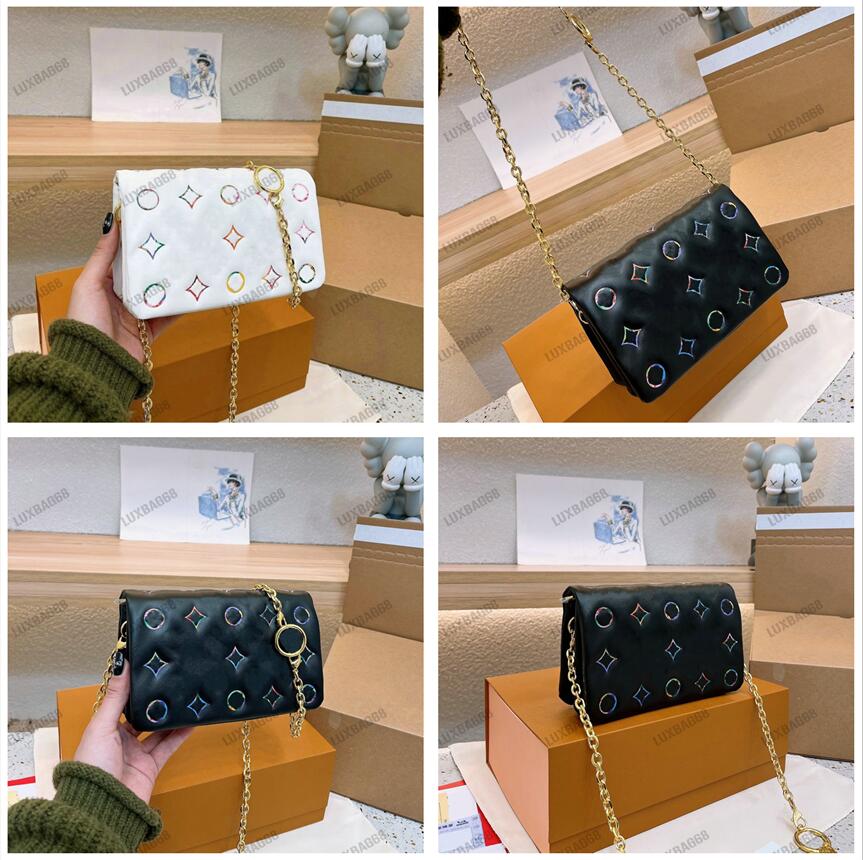 

Garden Floral Pochette Coussin Chain Shoulder Bag Floral Cushion Puffy Mini Flap Embossed Monograms Crossbody Women Designer Envelope Bags Luxury Clutch Purse, #01