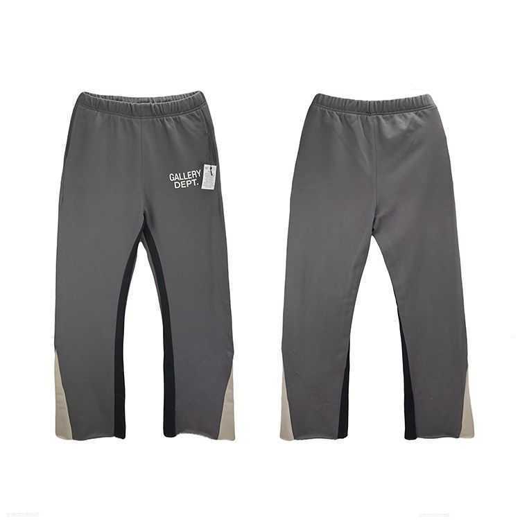 

Men' Pants Galleries Dept Designer Sweatpants Sports 7216b Painted Flare Sweat Pant Gary Cotton High Street Straight Slim Fit 77xy, Charcoal grey terry high quality