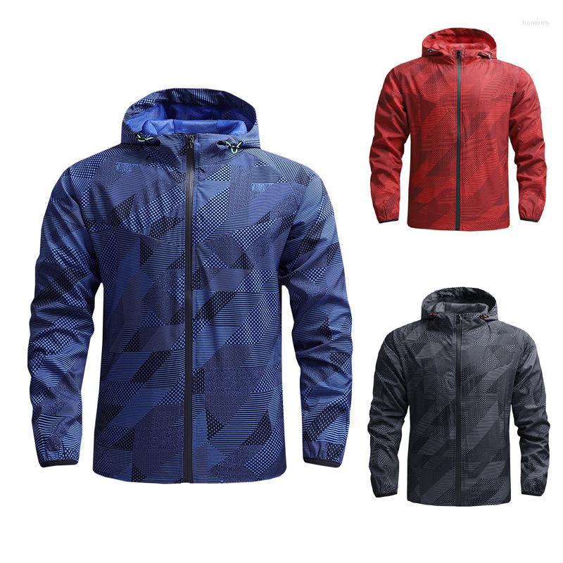 

Men's Jackets Men's Spring And Autumn Jacket Thin Casual Windbreaker Outdoor Sports Men Fashion Clothing For, Red